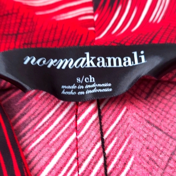 Norma Kamali red faux wrap dress 2 - Picture 4 of 13